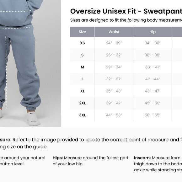Comfrt Hoodie & Sweatpants set- pacific blue standard, size 3X unisex never worn - Picture 6 of 7